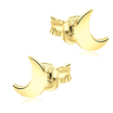Crescent Moon Shaped Silver Ear Stud STS-5307